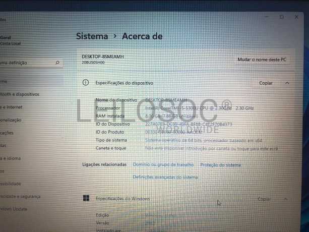 Portátil Lenovo ThinkPad T450