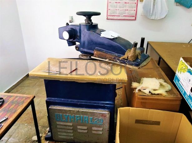 Máquina de corte de pele + Balancé + Prensa de corte