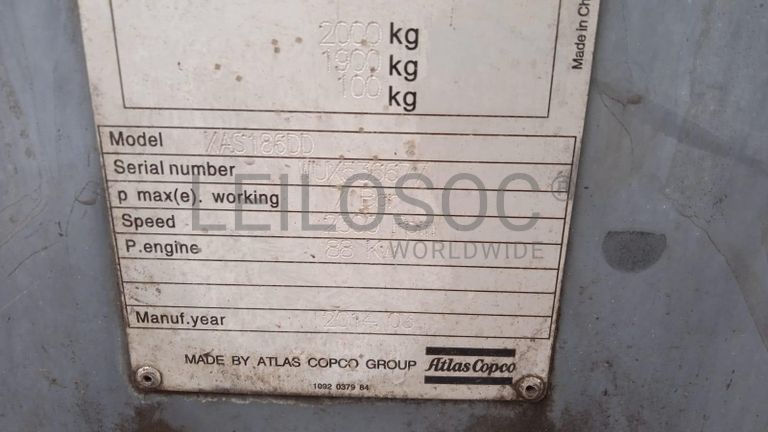 ATLAS COPCO XAS 186 ·