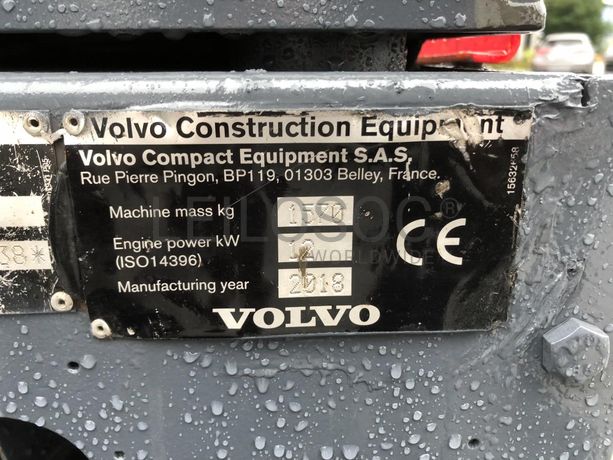 Mini Giratória Rastos Volvo EC15D