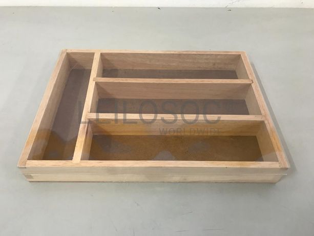 Porta Talheres Madeira 