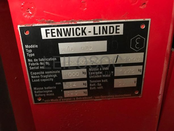 Retrátil Linde · Ano 1993