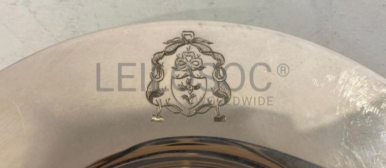 Seis pratos com brasão - Prata .925