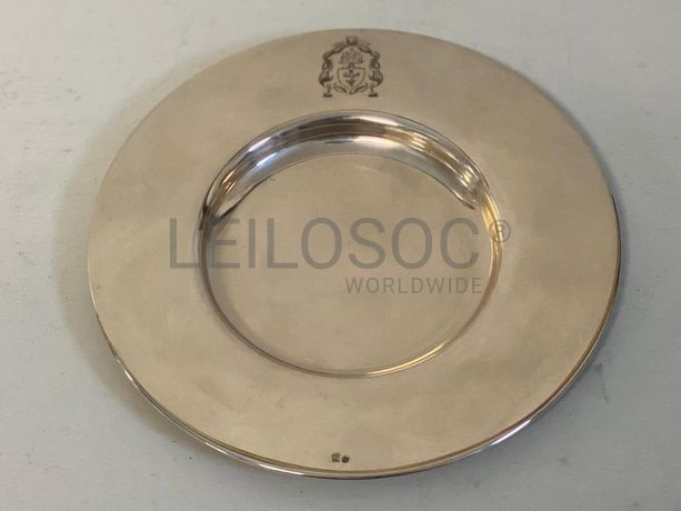 Dois pratos com brasão - Prata .925