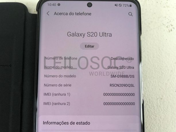 Telemóvel Samsung Galaxy S20 Ultra