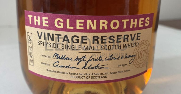 Whisky 'The Glenrothes' Vintage Reserve
