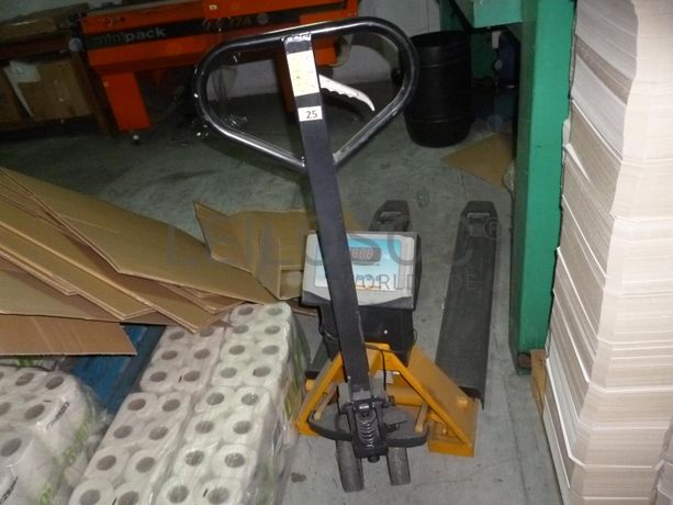 Porta paletes com balança