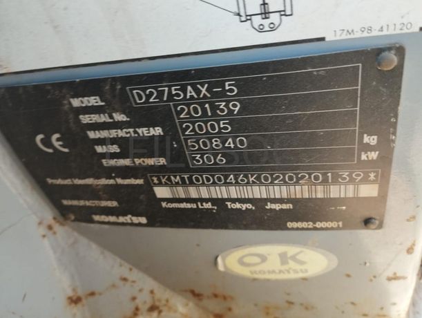 Bulldozer Komatsu D275 AX - 5 ·