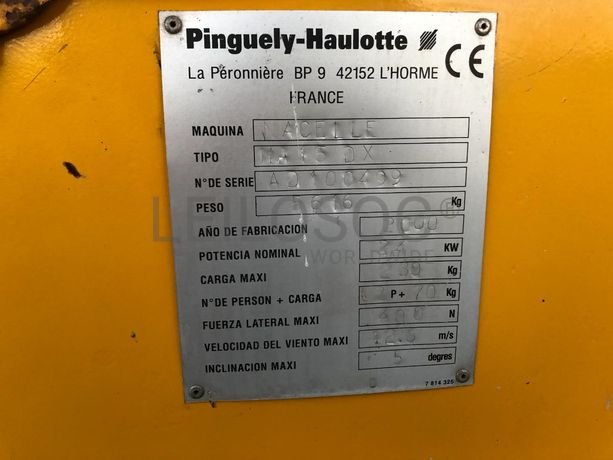 Plataforma Elevatória Haulotte HA15DX · Ano 2000