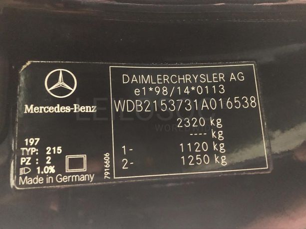 Mercedes-Benz CL55 AMG · Ano 2001