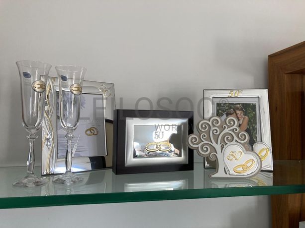 Molduras + Caixa 50 Anos + Bibelot 50 Anos + Copos 50 Anos