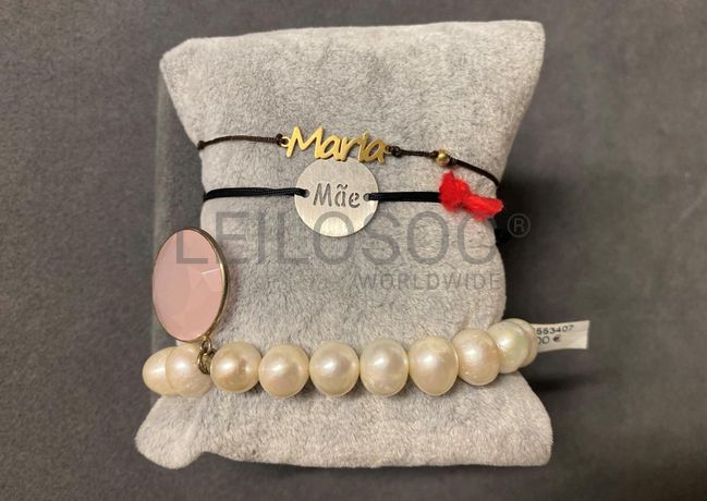 Pulseiras em prata e outros materiais