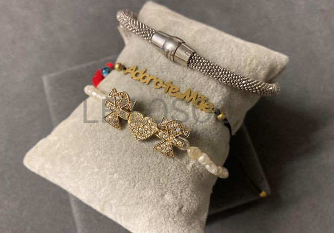 Pulseiras em prata e outros materiais