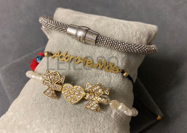 Pulseiras em prata e outros materiais