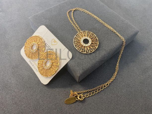 Par de Brincos em Filigrana + Fios