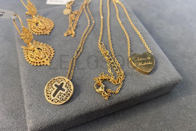 Colar + Par de Brincos em Filigrana