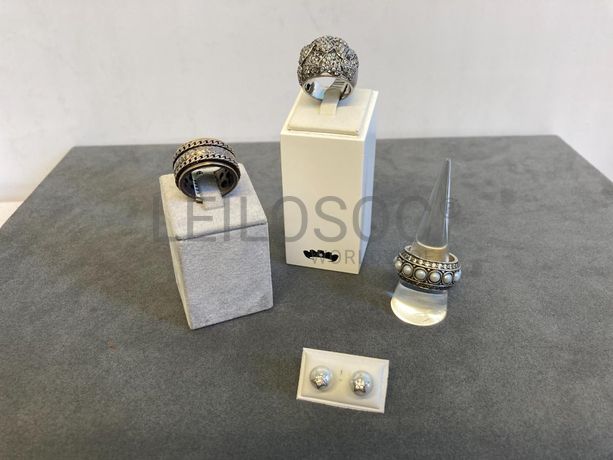 Par de brincos + Anéis