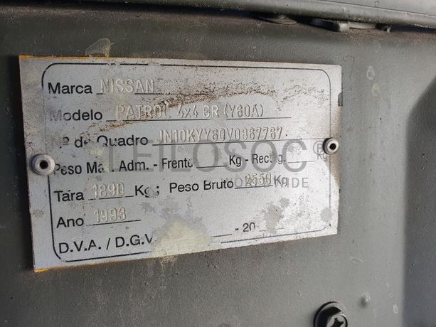 Nissan Patrol GR 2.8 TD 4x4 · Ano 1993