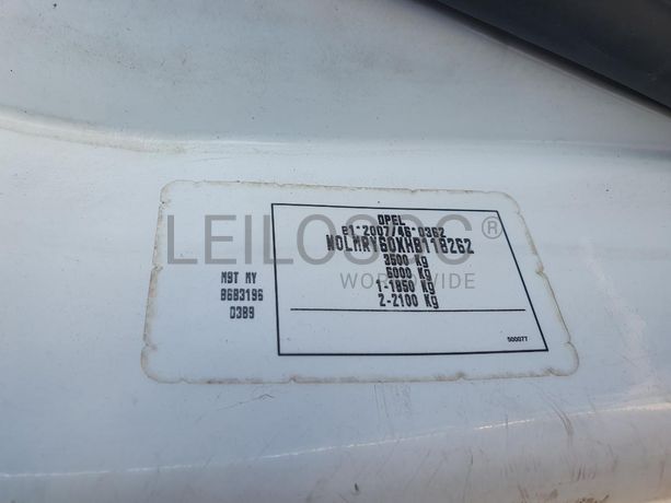 Opel Movano 2.3 CDTI · Ano 2016