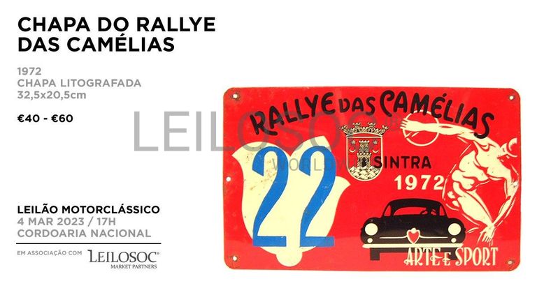 Chapa do RALLYE DAS CAMÉLIAS
