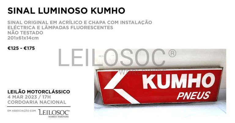 Sinal luminoso KUMHO