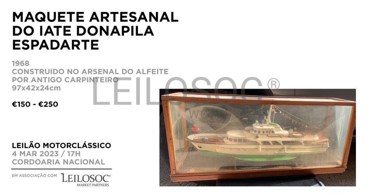 Maquete artesanal do iate DONAPILA ESPADARTE
