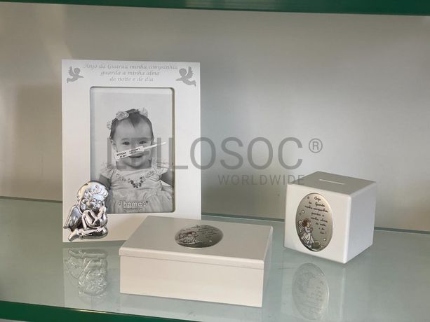 Caixa de bebé + Mealheiro + Moldura de Bebé