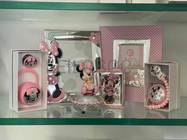 Mealheiro + Moldura de Bebé + Porta-chupetas + Caixa de Música + Álbum de Fotografias