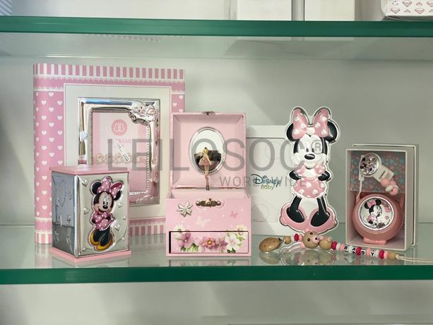 Mealheiro + Moldura de Bebé + Porta-chupetas + Caixa de Música + Álbum de Fotografias