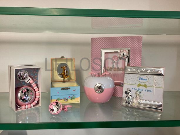 Moldura de Bebé + Porta-chupetas + Caixa de Música + Álbum de Fotografias + Luz de Presença