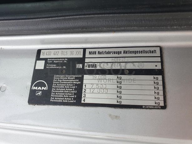 Man TGA 18.430 · Ano 2005