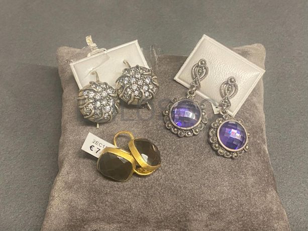 Brincos em prata e outros materiais