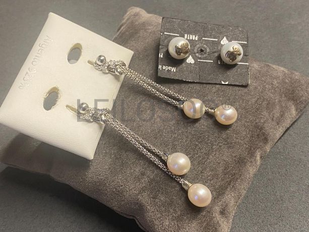 Brincos em prata e outros materiais