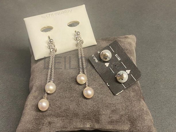 Brincos em prata e outros materiais