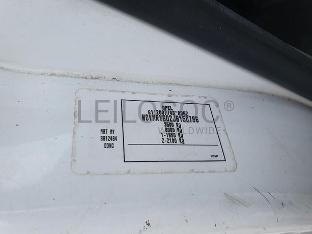 Opel Movano 2.3 CDTI · Ano 2018