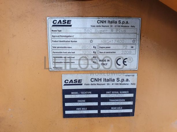 Retroescavadora Case 580 Super R Plus