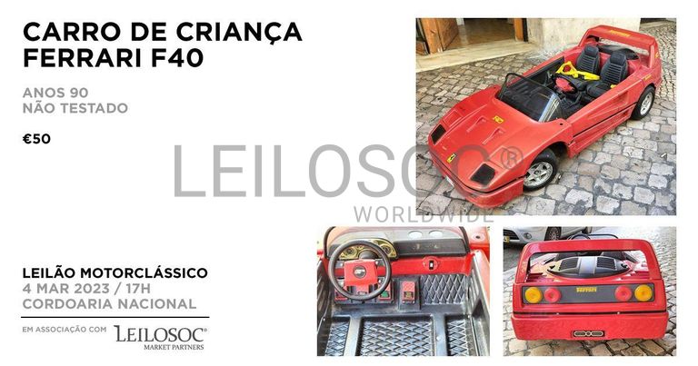 Carro de Criança FERRARI F40