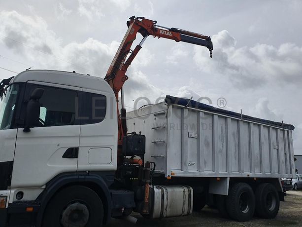Scania 360 com Grua Atlas · Ano 1998