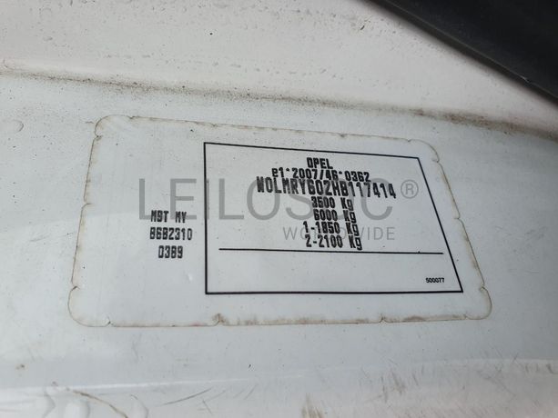 Opel Movano 2.3 CDTI · Ano 2016