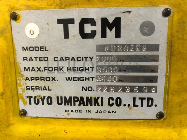 Empilhador TCM FD20Z2S