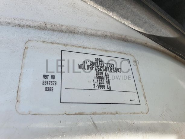 Opel Movano 2.3 CDTI · Ano 2016