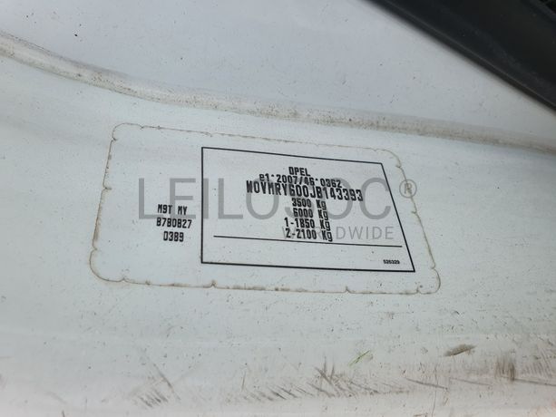 Opel Movano 2.3 CDTI · Ano 2018