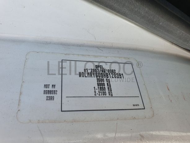 Opel Movano 2.3 CDTI · Ano 2016