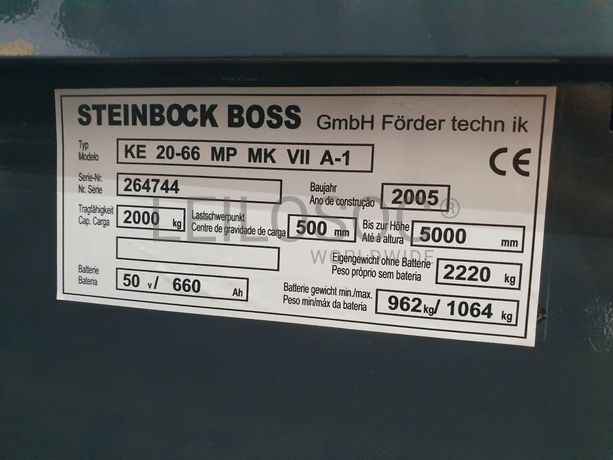 Empilhador Elétrico Boss · Ano 2005