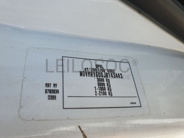 Opel Movano · Ano 2018