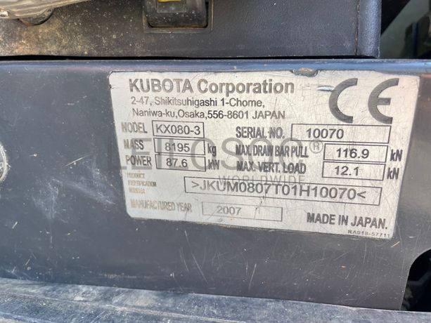 Mini Escavadora Kubota