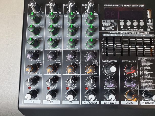 Mesa Mistura Profissional 6 Canais