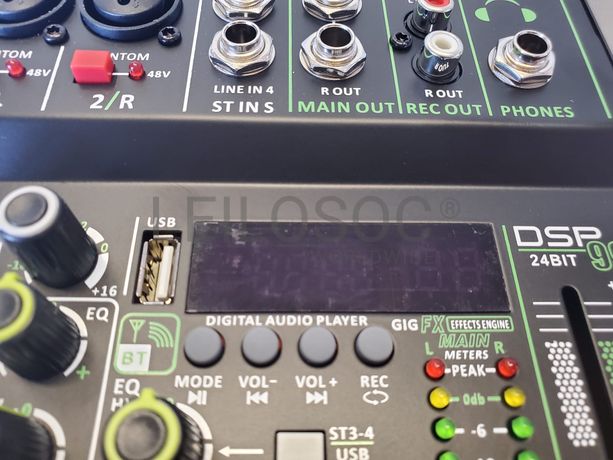 Mesa Mistura Profissional 4 Canais