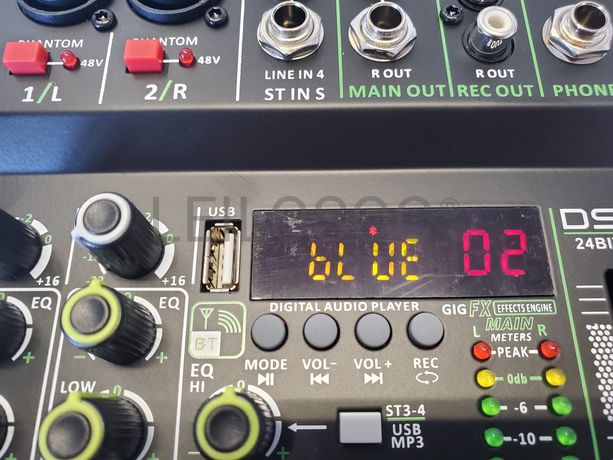 Mesa Mistura Profissional 4 Canais