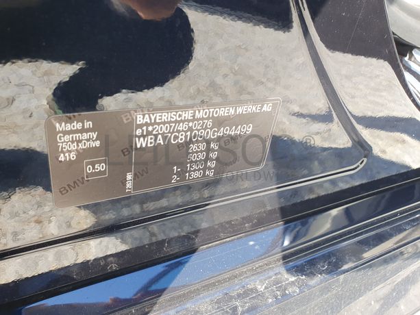 BMW 750 D Xdrive · Ano 2016